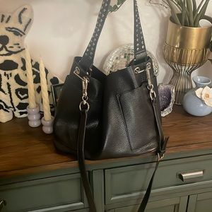 steve madden shoulder bag with studded strap